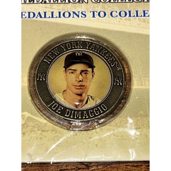 2005 NY POST JOE DIMAGGIO NEW YORK YANKEES MEDALLION COIN THE IMMORTALS - Picture 2 of 7
